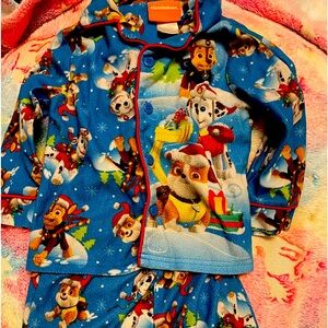 3T paw patrol christmas pajamas